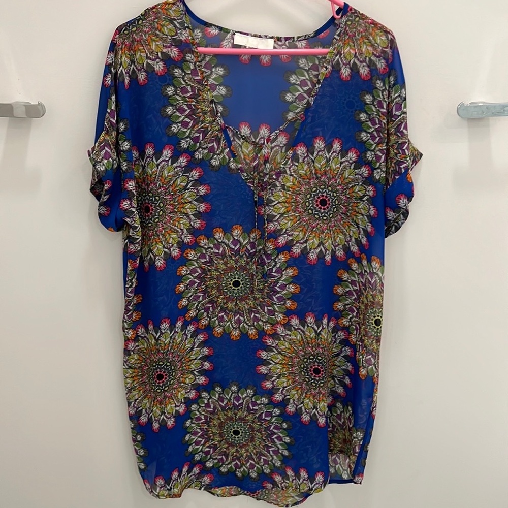 Colorful sheer coverup